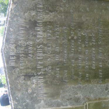 SPANGENBERG Johannes Petrus 1929-1937