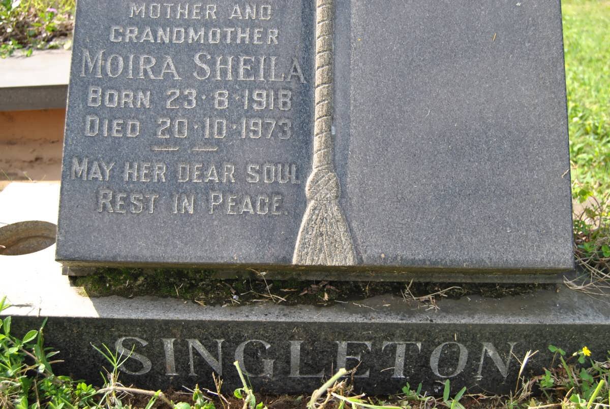 SINGLETON Moira Sheila 1918-1973