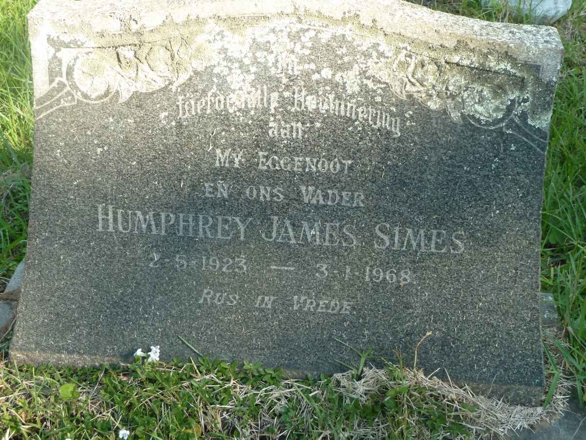 SIMES Humphrey James 1923-1968