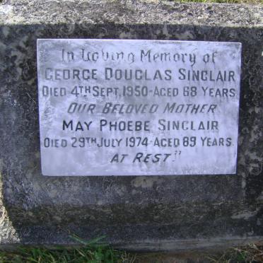 SINCLAIR George Douglas -1950 &amp; May Phoebe -1974