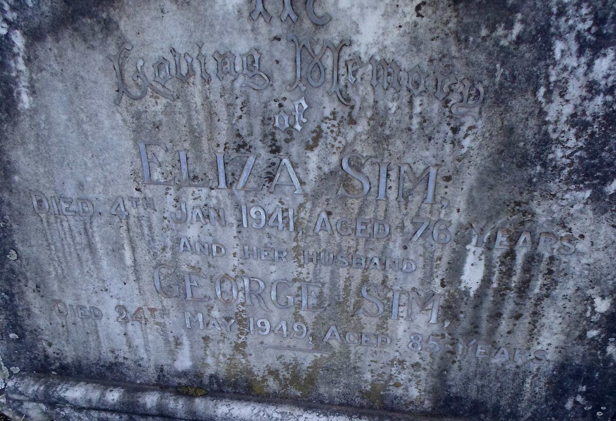 SIM George -1949 &amp; Eliza -1941