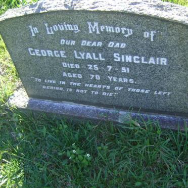 SINCLAIR George Lyall -1951