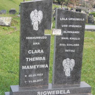 SIGWEBELA Clara Themba Mameyiwa 1933-2017