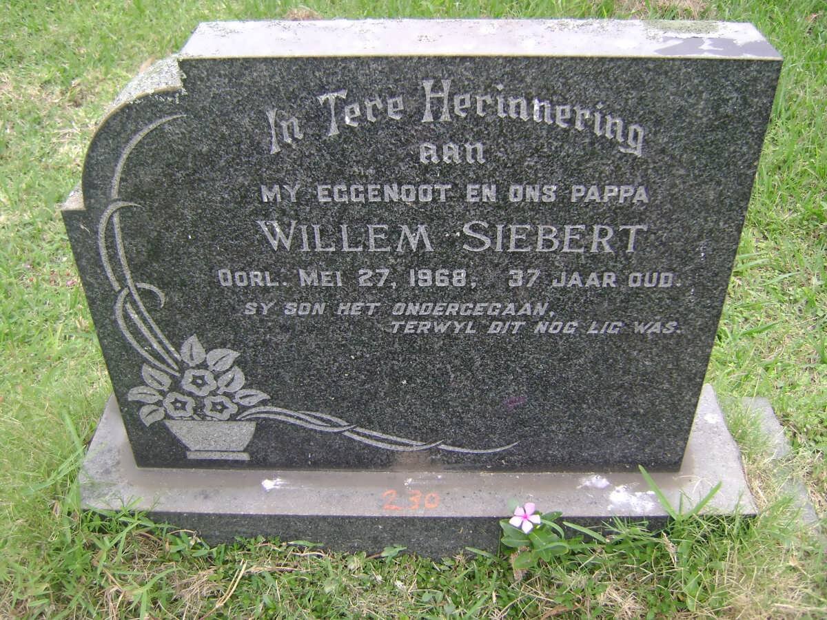 SIEBERT Willem -1968
