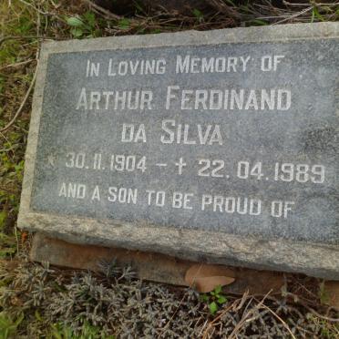 SILVA Arthur Ferdinand, da 1904-1989 :: DA SILVA Alice Clarissa Marion -1941