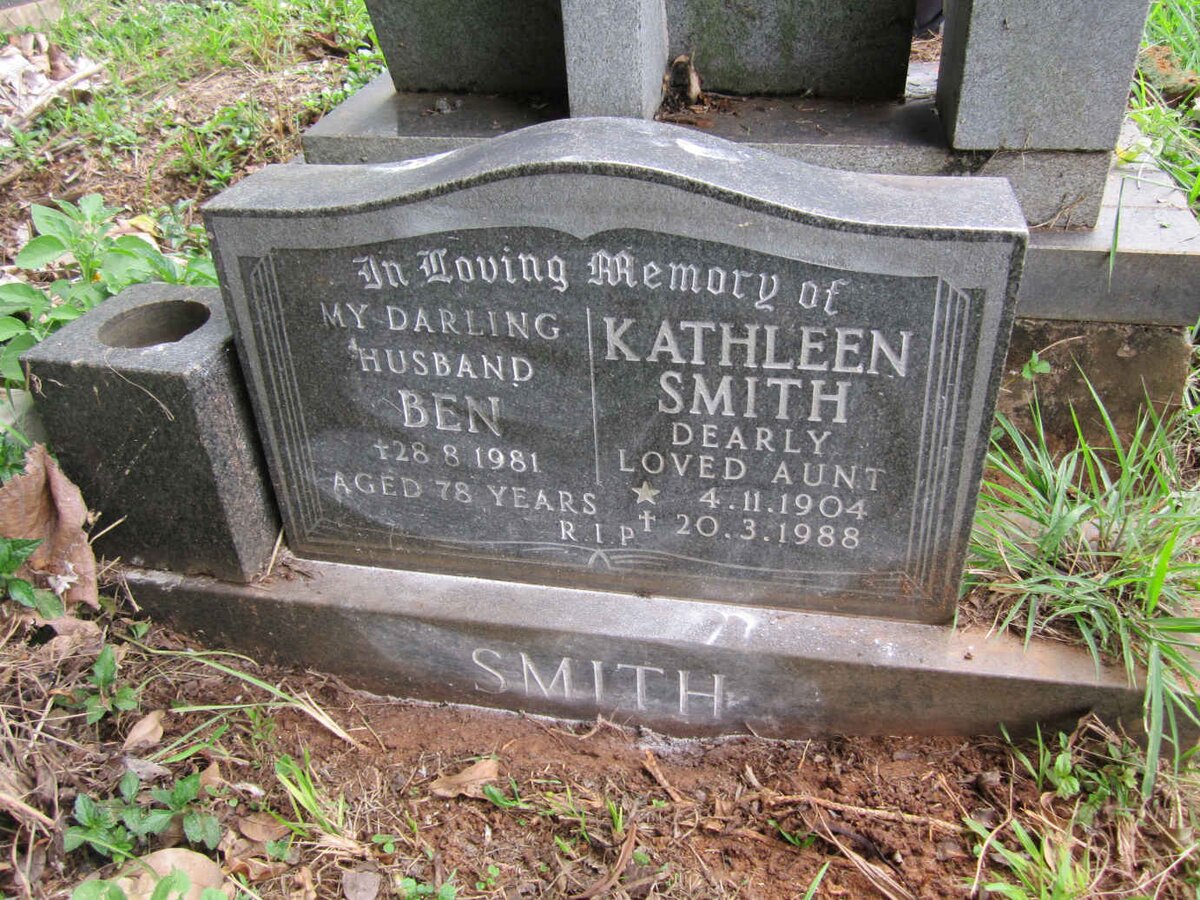 SMITH Ben -1981 &amp; Kathleen 1904-1988