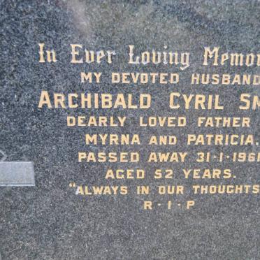 SMITH Archibald Cyril -1961