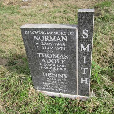 SMITH Norman 1948-1974 :: SMITH Thomas Adolf 1910-1985 :: SMITH Benny 1950-2002