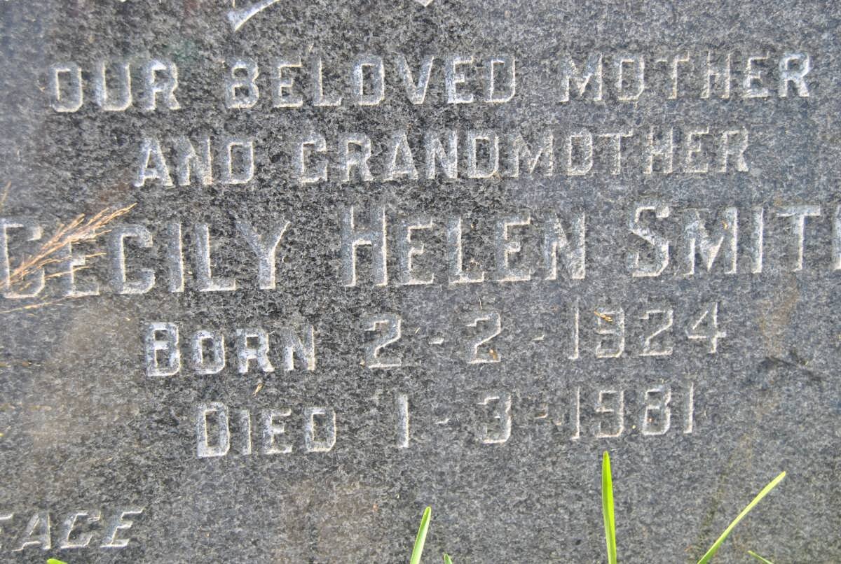 SMITH Cecily Helen 1924-1981