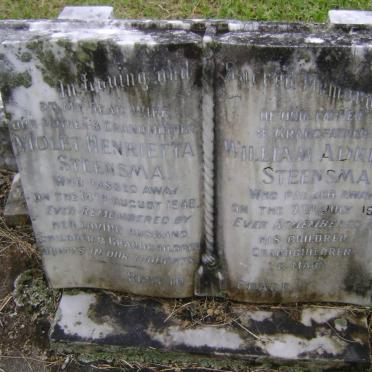 STEENSMA William Adrian -1953 &amp; Violet Herietta -1948