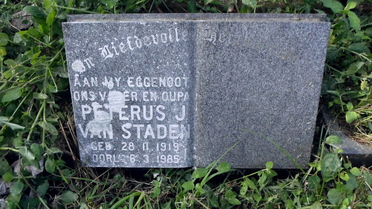 STADEN Peterus J., van 1919-1985