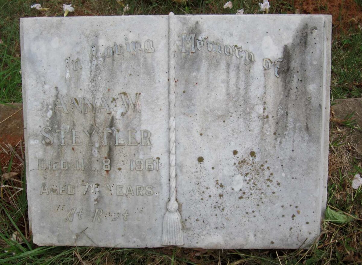 STEYTLER Anna W.  -1961