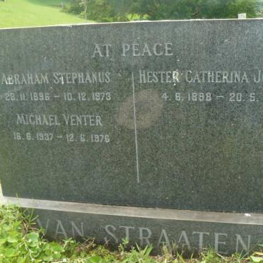 STRAATEN Michael Venter, van 1937-1976 :: VAN STRAATEN Hester Catherina Johanna 1898-1976