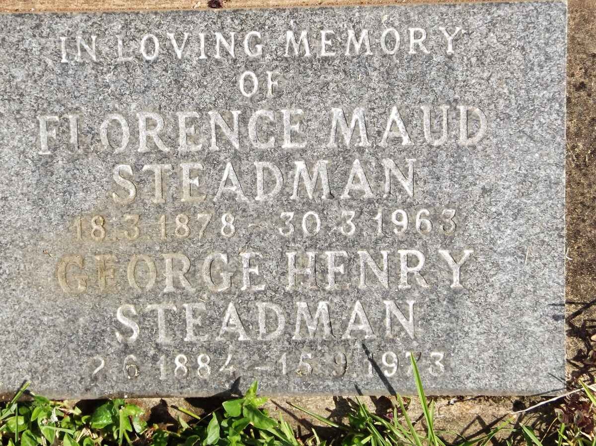 STEADMAN George Henry 1884-1973 &amp; Florence Maud 1878-1963