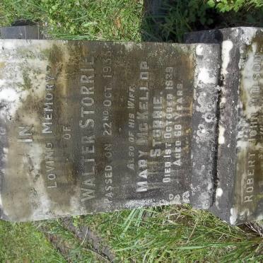 STORRIE Walter -1935 &amp; Mary McKellop -1939 :: WILSON Robert John -1950