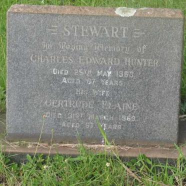 STEWART Charles Edward Hunter -1963 &amp; Gertrude Elaine -1969