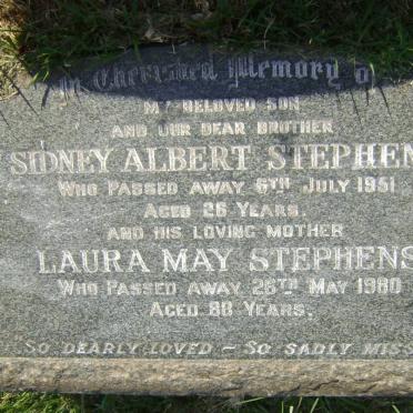 STEPHENS Laura May -1980 :: STEPHENS Sidney Albert -1951