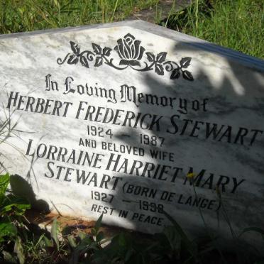 STEWART Herbert Frederick 1924-1987 &amp; Lorraine Harriet Mary de LANGE 1927-1998