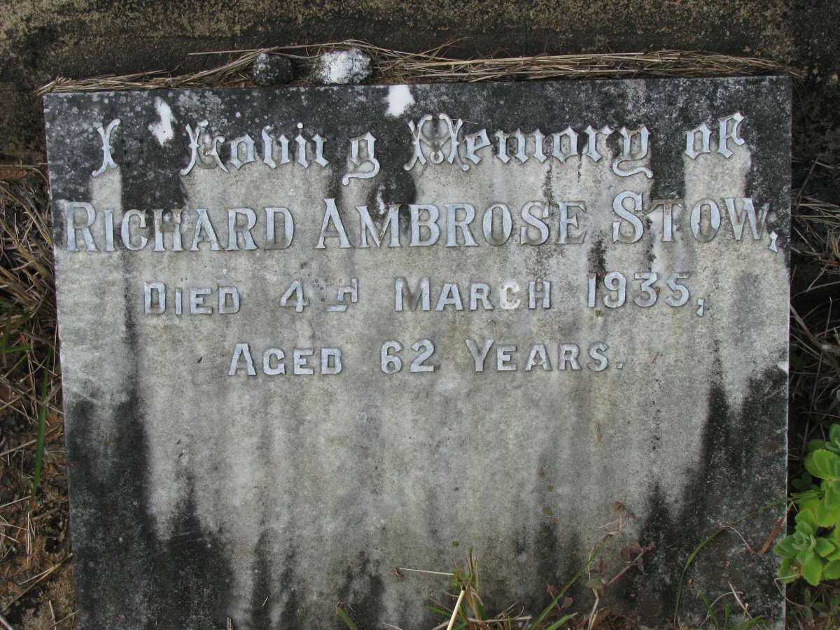 STOW Richard Ambrose -1935