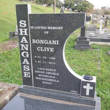 SHANGASE Bongani Clive 1988-2017