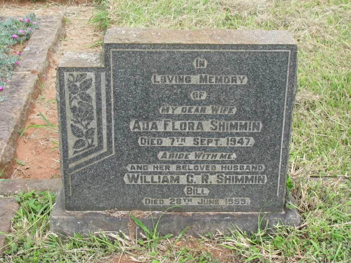 SHIMMIN William C.R. -1959 &amp; Ada Flora -1947