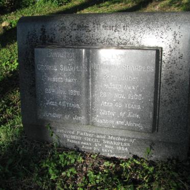 SHARPLES George -1966 &amp; Myfanwy JONES -1966 :: SHARPLES Robert Cecil -1954 