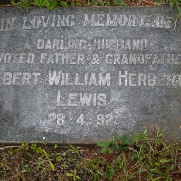LEWIS Albert William Herbert -1992