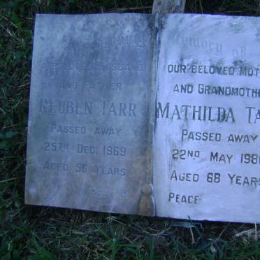 TARR Reuben -1969 &amp; Mathilda -1986