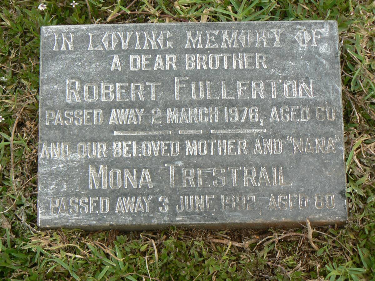 TRESTRAIL Mona -1992 :: FULLERTON Robert -1976