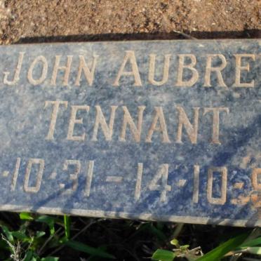 TENNANT John Aubrey 1931-1993