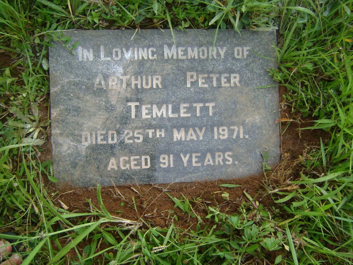 TEMLETT Arthur Peter -1971