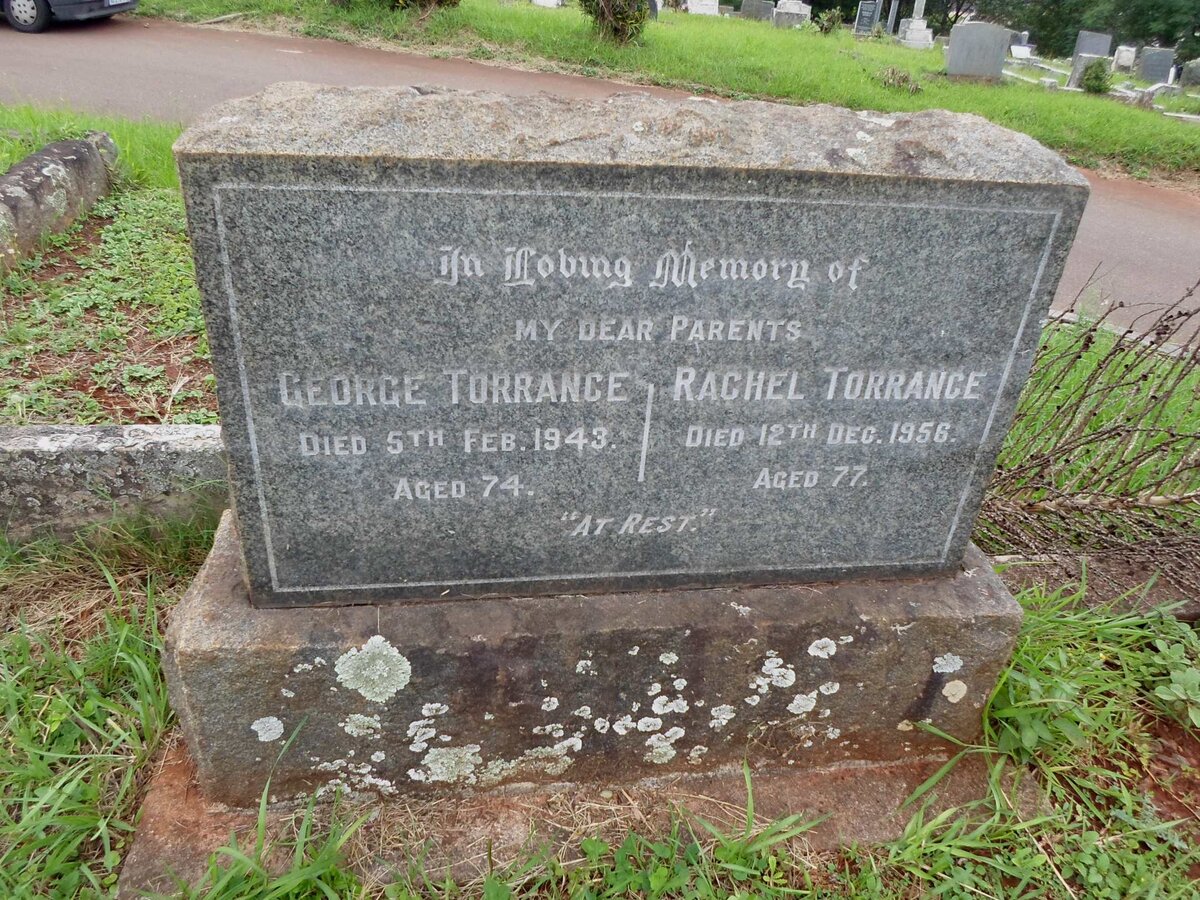 TORRANCE George -1943 &amp; Rachel -1956