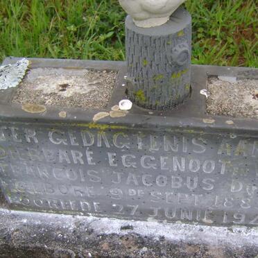 TOIT Francois Jacobus, du 1885-1945 :: MEYER C.F.J. 1923-1991