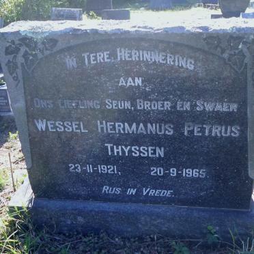 THYSSEN Wessel Hermanus Petrus 1921-1965