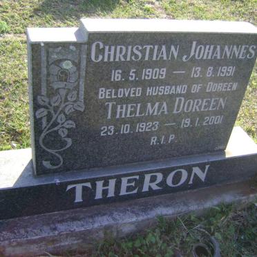 THERON Christian Johannes 1909-1991 &amp; Thelma Doreen 1923-2001