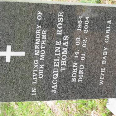 THOMAS Jacqueline Rose 1954-2004 :: THOMAS Carla