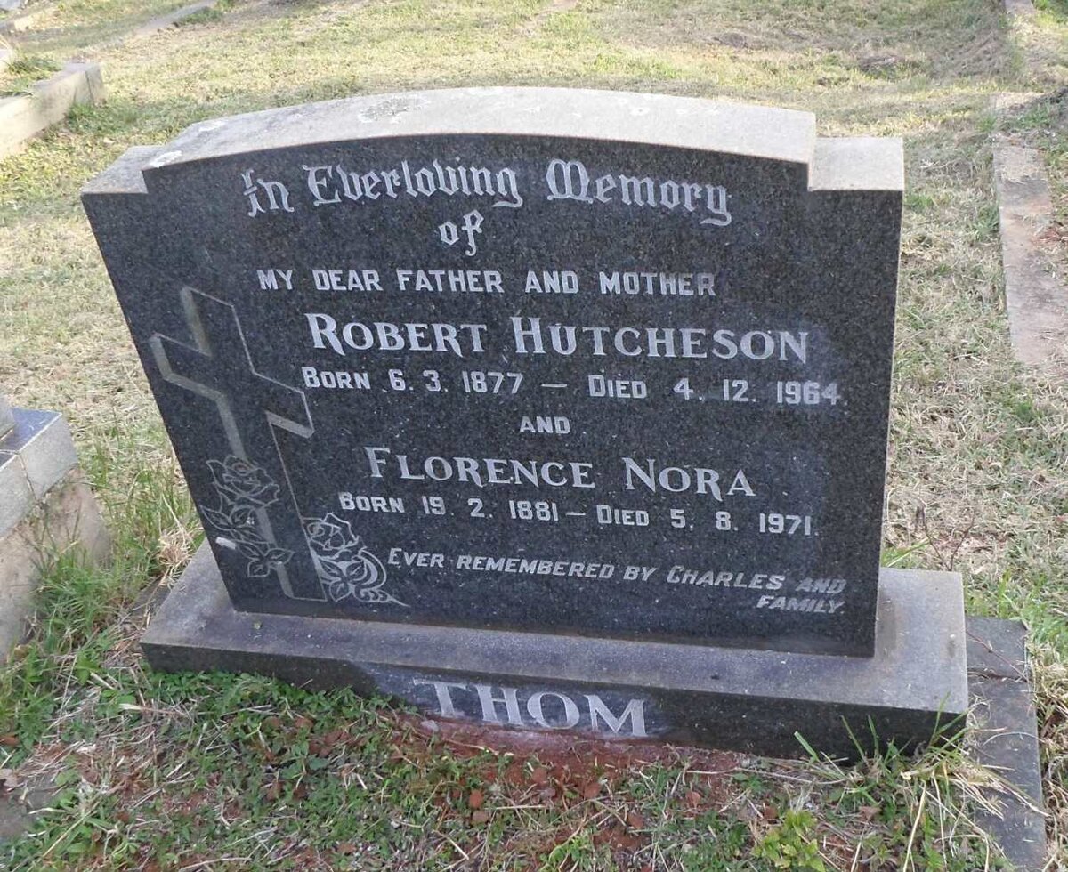 THOM Robert Hutcheson 1877-1964 &amp; Florence Nora 1881-1971