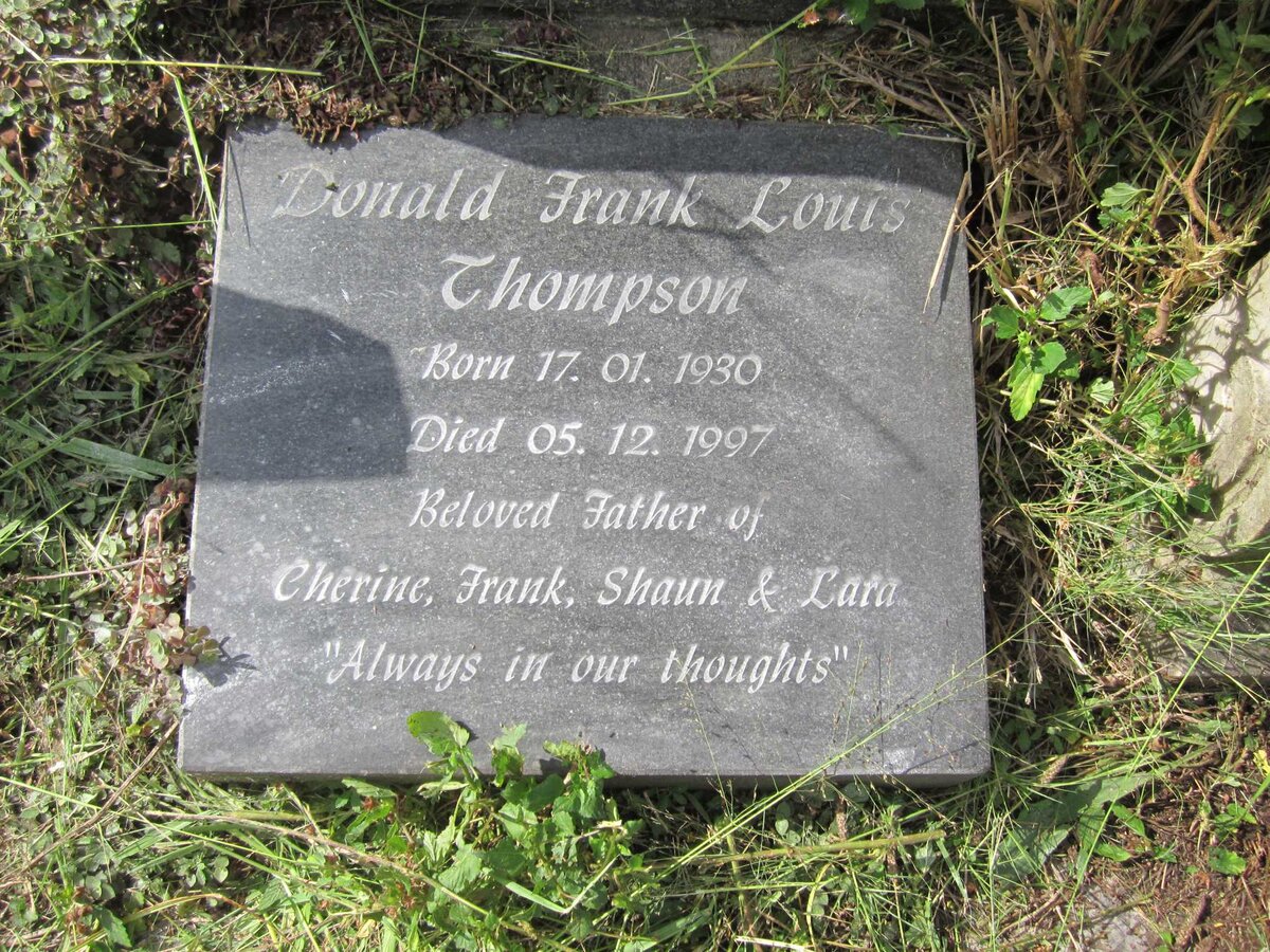 THOMPSON Donald Frank Louis 1930-1997