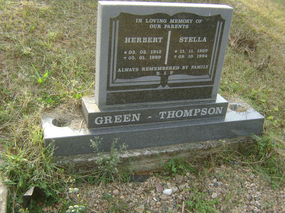 THOMPSON Herbert, GREEN 1912-1989 &amp; Stella 1929-1994
