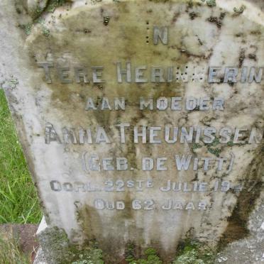 THEUNISSEN Anna nee DE WITT -1947