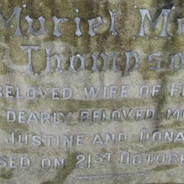 THOMPSON Muriel Mary -1958 :: BONAMOUR Jeanne -1946