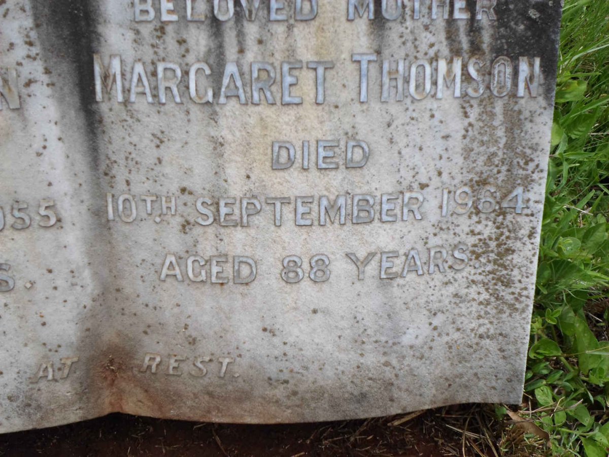 THOMSON  Margaret -1964