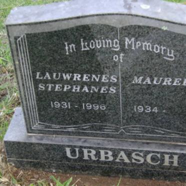 URBASCH Lauwrenes Stephanes 1931-1996 &amp; Maureen 1934-