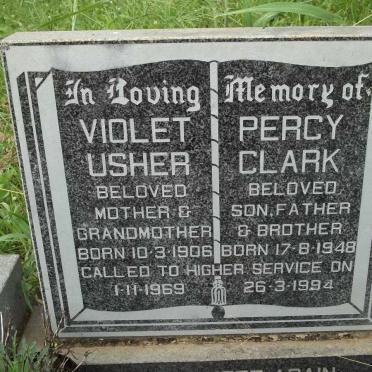 USHER Violet 1906-1969 :: CLARK Percy 1948-1994