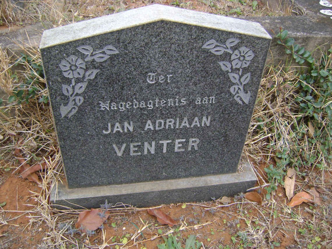 VENTER Jan Adriaan -1943