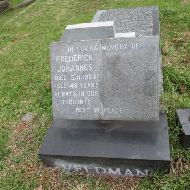 VELDMAN Frederick Johannes -1963