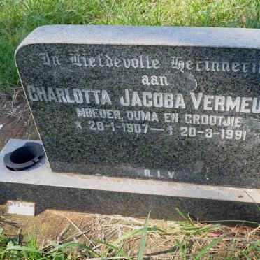 VERMEULEN Charlotta Jacoba 1907-1991