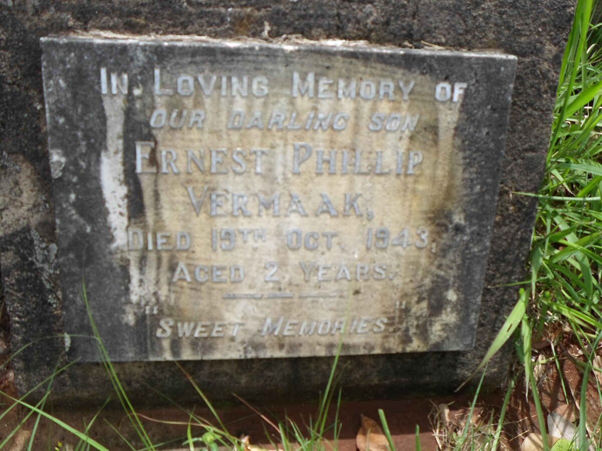 VERMAAK Ernest Phillip -1943
