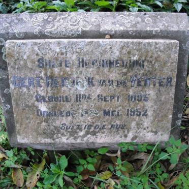 VENTER Gert Hendrik, van de 1895-1951