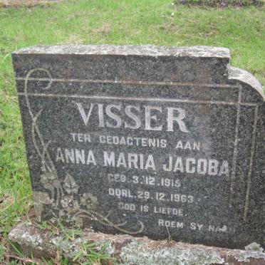 VISSER Anna Maria Jacoba 1915-1963